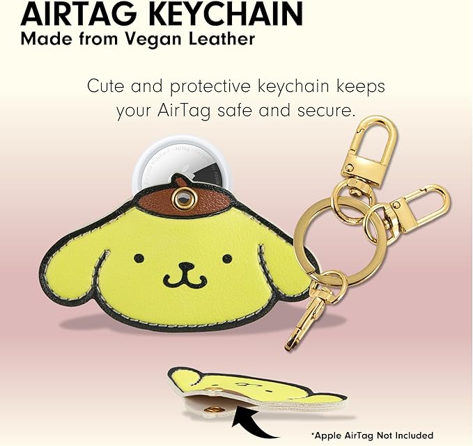 Sonix x Sanrio Character Keychain Case Compatible with Apple AirTag | Protective AirTag Cover Keychain | Pompompurin