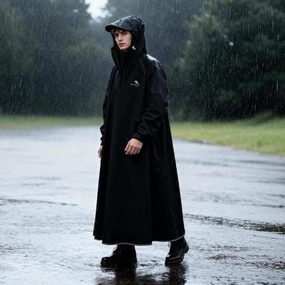 Hooded Rain Poncho for Adults Waterproof Rain Ponchos Lightweight Raincoat Reusable Rain Jacket for Men Women Outdoor