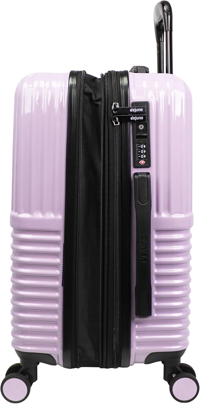 World Traveler Dejuno Tonal 28-Inch Polycarbonate Lightweight Hardside Expandable Spinner Luggage Suitcase with TSA Lock - Lavender