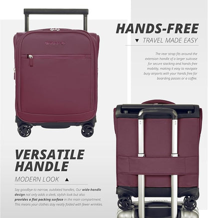 Verage Underseat Carry On Luggage with Spinner Wheels 15 inch Overnight Suitcase Travel Business Bag for Airlines Men Women