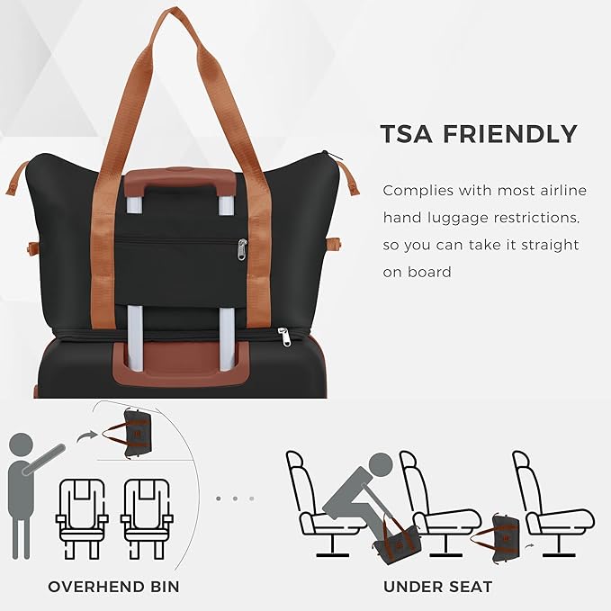 Hardshell Luggage Sets Suitcase with TSA Lock Luggage with Travel Bag