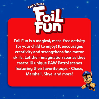 Skillmatics Foil Fun - PAW Patrol, Mess-Free Art & Craft Kits for Kids, DIY Creative Activity, Travel Toys, Christmas Gifts for Fans of Chase, Marshall, Skye, Girls, Boys, Ages 4, 5, 6, 7, 8 and Up