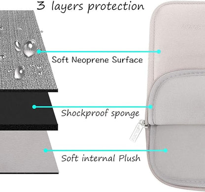 MOSISO Laptop Case 13.3 inch, 13-13.3 inch Laptop Sleeve Bag Compatible with MacBook Air/Pro 13/Pro 14 M5 M4 M3 M2 M1, HP Dell ASUS Lenovo, Neoprene Computer Sleeve Bag with Small Case, Rock Gray