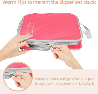 Cambond Compression Packing Cubes for Travel Women - Expandable Travel Bags Luggage Organizers Travel Essentials Compression Cubes for Travel Carry on Suitcases Organizer