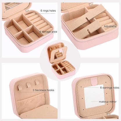 Small Jewelry Box Travel Jewelry Case Jewelry Holder Organizer,Travel Essentials Box Jewelry Organizer,Personalized Birthday Gifts for Teen Girls Women Initial Y, pink