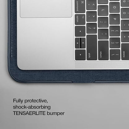 Incase ICON Sleeve with Woolenex - MacBook Air 13 inch Case - 2025, 2024, 2023, 2022, M4, M3, M2 - Fitted MacBook Case, Laptop Sleeve, Hard Cover, Durable, Lightweight - Heather Navy