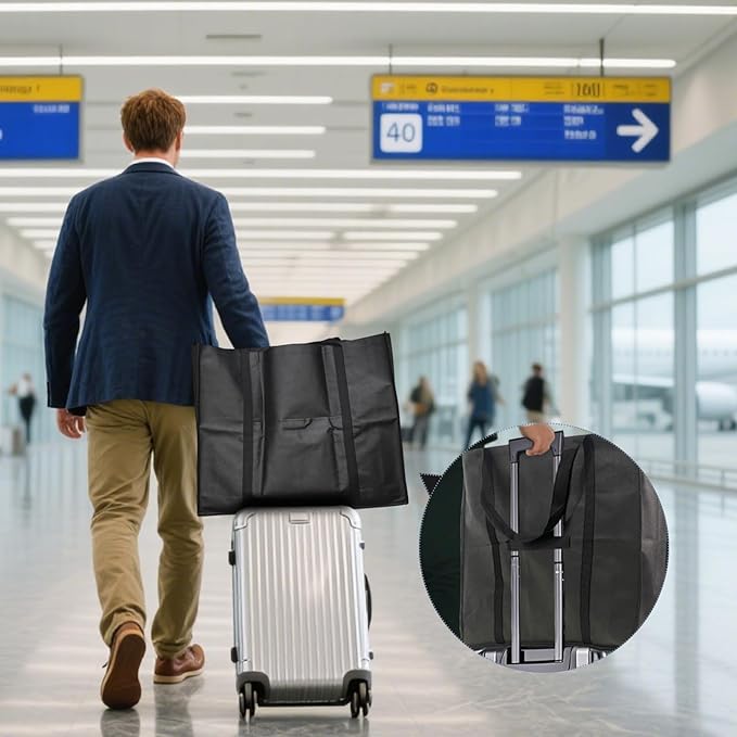 Heavy Duty Clothing Storage Large Garment Bags for Hanging Clothes, Breathable Travel Garment Bags with Zippered Closure for Suits, Dresses and Travel
