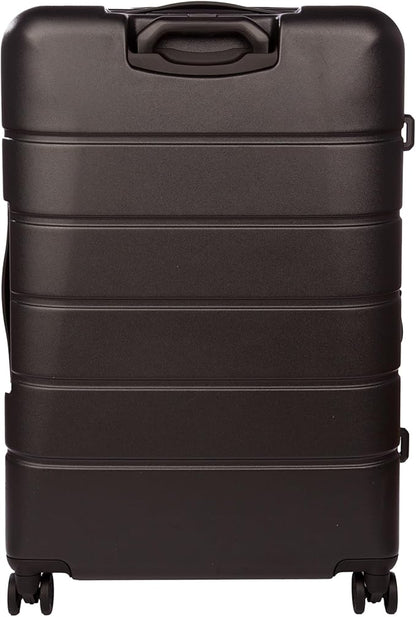 Eddie Bauer Glacier Hardside Spinner Durable PC/ABS Construction Suitcase Luggage, 30", Carbon