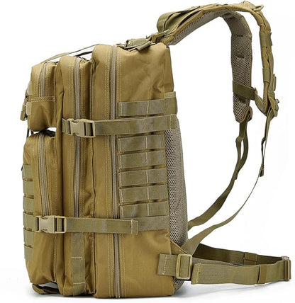 QT&QY 45L Military Tactical Backpacks For Men Camping Hiking Trekking Daypack Bug Out Bag Lage MOLLE 3 Day Assault Pack