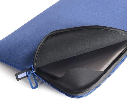 TUCANO Melange Neoprene Sleeve Comp. with MacBook Pro 16” / Laptop up to 15.6”, 4mm Thick, Anti-Slip, Anti-Scratch Blue