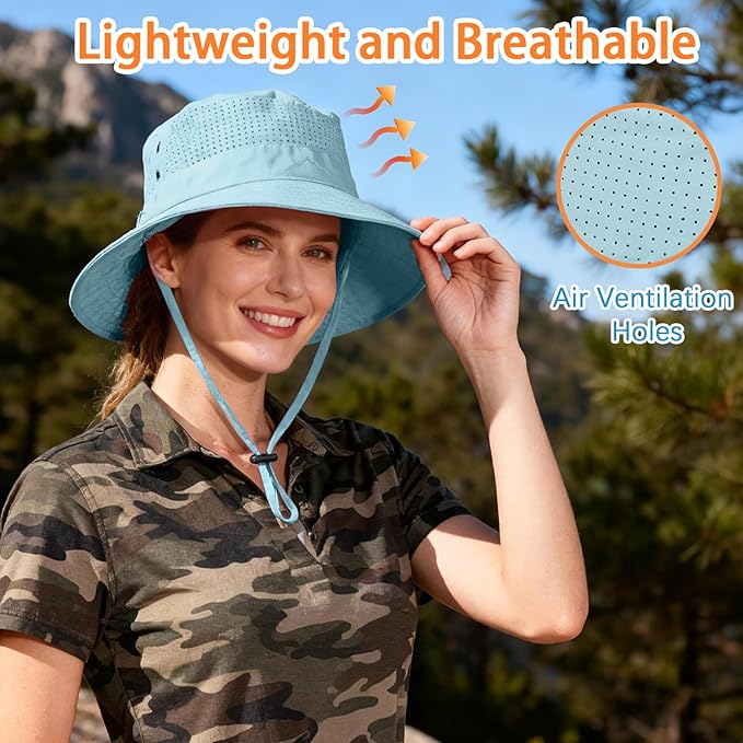 Sun Bucket Hat for Men Women Fishing Beach Safari Hats for Golf Hiking Hunting Outdoor UPF 50+