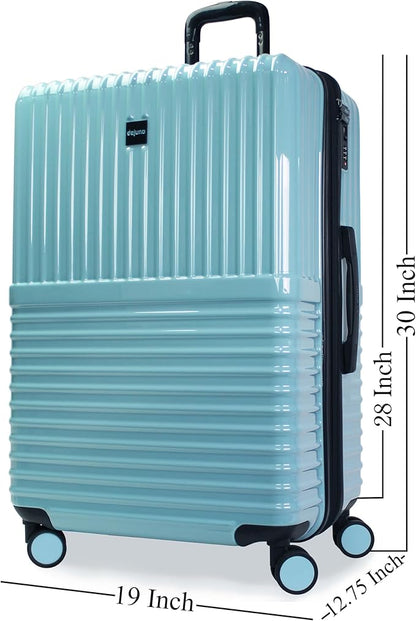 World Traveler Dejuno Tonal 28-Inch Polycarbonate Lightweight Hardside Expandable Spinner Luggage Suitcase with TSA Lock - Glacier
