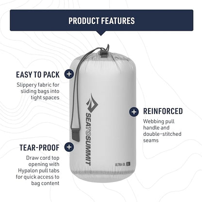 Sea to Summit Ultra-SIL Stuff Sack, Ultralight Outdoor and Travel Storage
