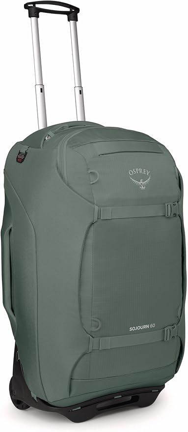Osprey Sojourn 25"/60L Wheeled Travel Backpack with Harness, Koseret Green