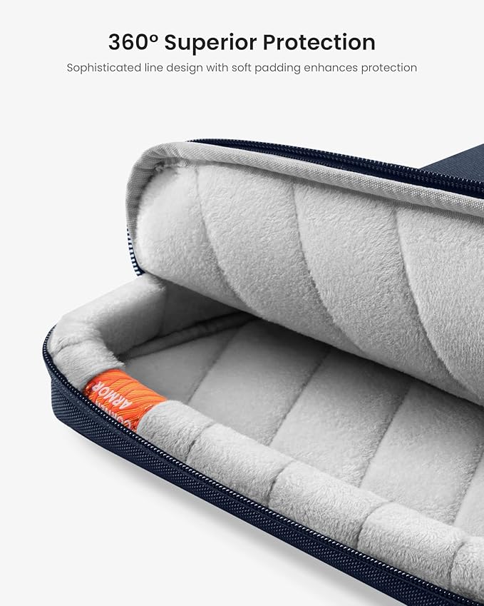 tomtoc Laptop Shoulder Bag for 2025 14 Inch MacBook Pro M5/M4/M3/M2/M1 Pro/Max 2025-2021, 13.5-14.4 Surface Laptop 7/6/Studio 2, Surface Book 3, 360 Protective Case Fit Asus VivoBook