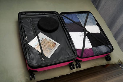 PRIMICIA GinzaTravel Luggage Sets 3-Piece Expandable Suitcases with Wheels PC+ABS Durable Hardside Luggage sets TSA lock (3-Piece Set(20"/25"/29"), Dark Gray)