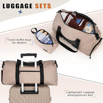 Luggage Sets Suitcase Sets 5 Piece Luggage Sets Suitcase with ABS Hard Shell Lightweight TSA Lock and Double Rotatable Detachable Wheels(Gray,20"/24"/28"/DB/TB)