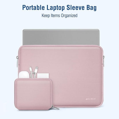 MOSISO Laptop Case 13 inch, 13 inch Laptop Sleeve Bag Compatible with MacBook Air 13 M4 M3 M2 M1 2025-2018 / Pro 13 M2 M1 2025-2016, Neoprene Computer Sleeve Bag with Small Case, Baby Pink