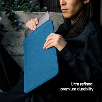 Incase ICON Sleeve with Woolenex - MacBook Air 13 inch M1, 2020, 2019, 2018 & MacBook Pro 13 inch 2019, 2018, 2017, 2016 Case - Fitted MacBook Case, Laptop Sleeve, Hard Cover, Durable (Boutique Blue)