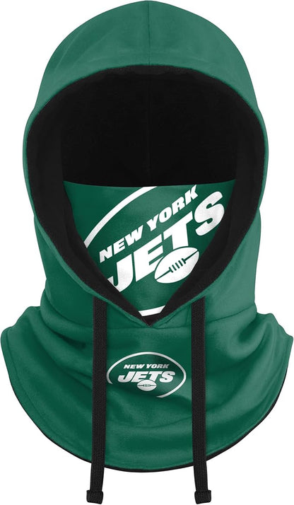 NFL Team Logo Team Color Drawstring Winter Cap Hooded Gaiter Balaclava Face Cover