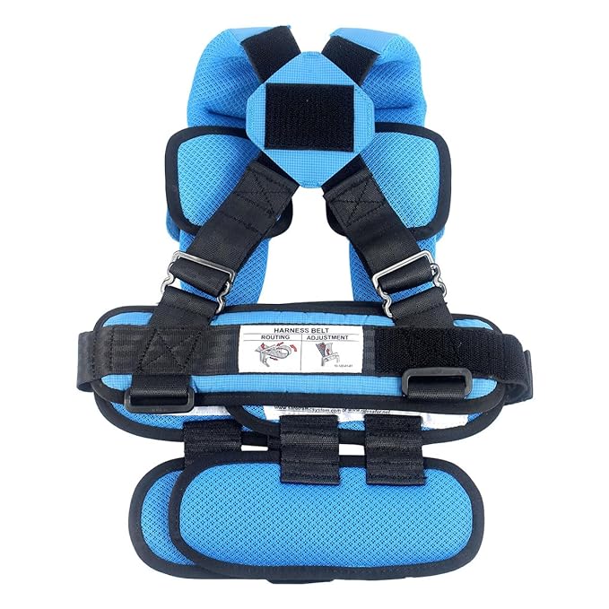 RideSafer - Small Blue, Lightweight, Compact, Portable Car Seat - Perfect for Travel and Everyday Child Safety (Pack of 6)