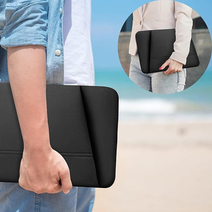 Laptop Sleeve Case 17.3 inch, Waterproof Protective Carrying Laptop Cover with Pockets, Upgrade Sturdy Portable Monitor Computer Bag Compatible with 17'' HP Lenovo Dell Asus Xbox Switch, Black