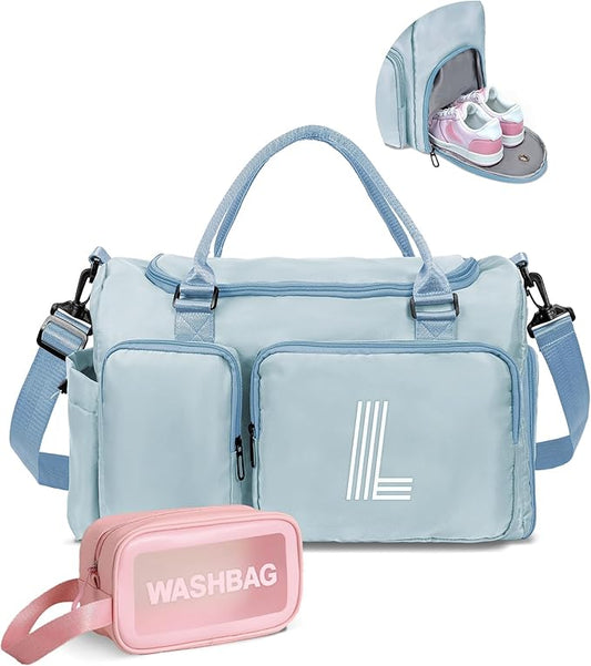 Kids Travel Duffle Bag, Sports Bag, Personalized Weekender Bag with Shoes Compartment, teacher appreciation gifts, Girls Gifts for Kids Friends