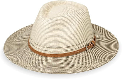 Wallaroo Women’s Kristy Fedora– UPF 50+ UV Protection | Wide Brim, Packable & Adjustable |Petite or Medium