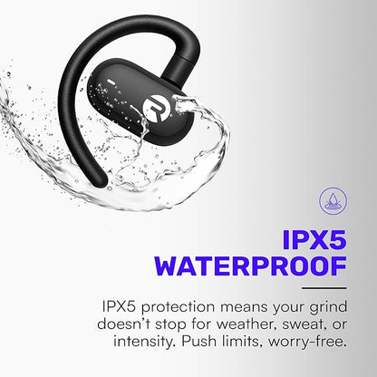 Raycon Fitness Open Earbuds – True Wireless Open Ear Bluetooth Headphones, Hook Design, IPX5 Water Resistant, 40 Hours of Battery Life (Blue)