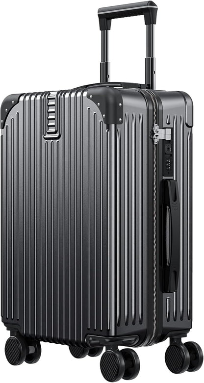 20 Inch carry on luggage airline approved Lightweight carry on luggage 22x14x9 airline approved with TSA lock 8 Double Spinner Wheels Hard Shell Luggage Suitcase with TSA Lock suitcases with wheels