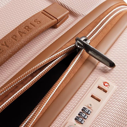 DELSEY PARIS Chatelet Air 2.0 Hardside Luggage Trunk with Spinner Wheels, Blush Pink, Checked-26 Inch Trunk