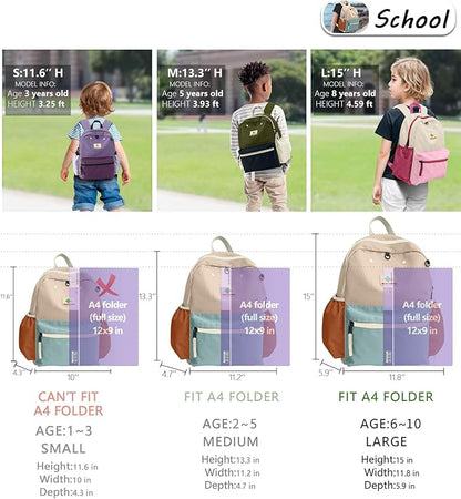 Kids Backpack for Boys Girls: Girls Backpack 6-10 - Kindergarten Elementary School Bookbag for Boy Girl