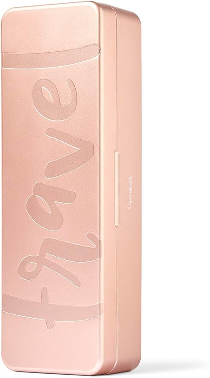 SuperMouth® Ultim8 Travel SmartCase™ - Compact Carrying Case for the SmartBrush™ - Portable UV Sanitizer - Travel-Friendly Oral Care Organizer for Toothbrush, Toothpaste & Floss - Rose Gold