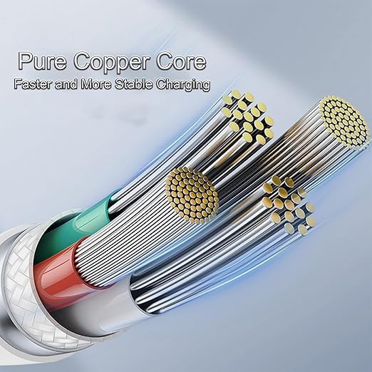 USB Cable PD Fast Charger Lighted Up (USB 4IN1 Colorful),Supports Data Transfer, can be Used as a Night Light, Cable Length Approx. 39 inches, Compatible with Most Devices.