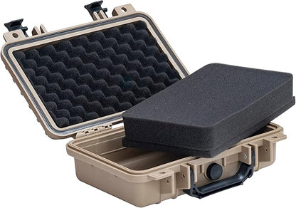 MEIJIA Portable All Weather Waterproof Protective Hard Case, Small Camera Case,Dry Case with Customizable Foam,Fit Use of Drones, Camera,Equipments, 11.65 ”x8.35”x3.78”