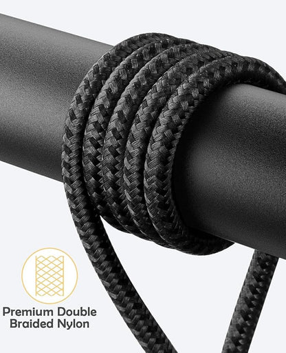 USB C to Lightning Cable for iPhone 2Pack 6FT Right Angle 90 Degree Charging Cable Long Nylon Braided USB C iPhone Charger Compatible with iPhone 14/13/Pro/ 12/Max/11/XS/XR/8/Plus