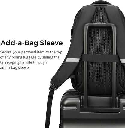 Swissdigital Laptop Backpack with USB Charging Port, Travel Backpack Fits 15.6 inches Computer, 31L Backpack for Men, Dark Green | SD803-96