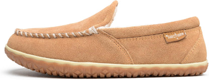 Minnetonka Men's Tilden Moccasin Suede Indoor and Outdoor Slippers