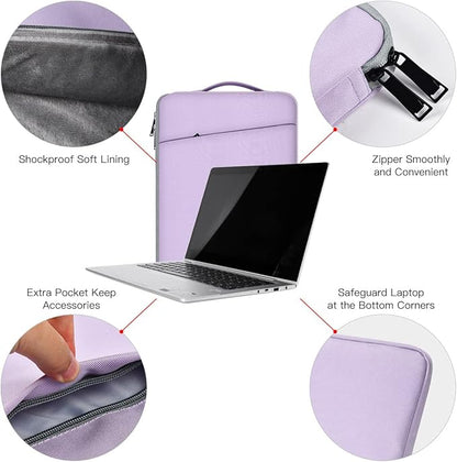 Laptop Case 15.6 Inch, Laptop Sleeve Computer Carrying Bag for HP Pavilion/Envy x360, Dell, ASUS VivoBook/ZenBook 15, HP Lenovo Samsung MSI Acer Chromebook Notebook Computer Case, Purple