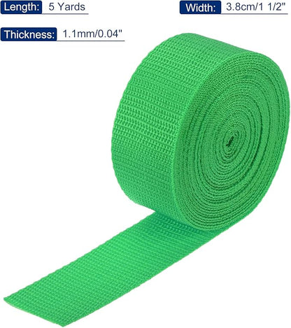 MECCANIXITY Lightweight Polypropylene Webbing Strap 1 1/2" 5 Yard Backpack Strapping Band Mint Green for Outdoor Luggage Cargo Straps