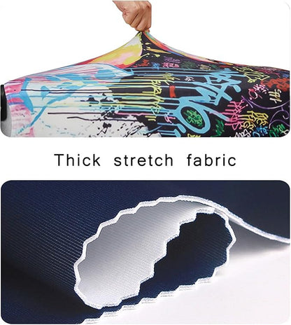 WUJIAONIAO Travel Luggage Cover Baggage Suitcase Cover Protector Skins 18-32 Inch (Graffiti A8, S (for 18-20 inch luggage))