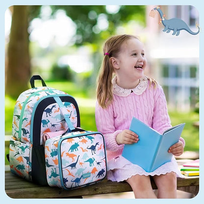 mommore Kids Backpack for Boys Girls Preschool Kindergarten Backpacks Lightweight Elementary School Bookbag with Lunch Box