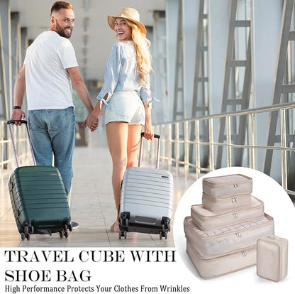 Shappy 12 Set Packing Cubes Luggage Organizer Bags Travel Luggage Suitcases Organizers Luggage Cubes with Shoe Bag