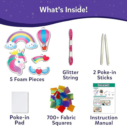 Skillmatics Poke-in Art - Magical Unicorn Dream Decor, Mess-Free Fun for Kids, DIY Wood Craft Kits, Creative Activity, Gifts for Ages 4, 5, 6, 7, 8, 9