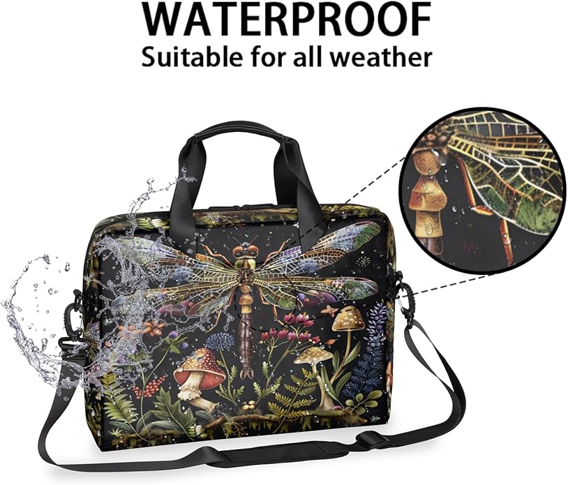 Laptop Bag Bohemian Mandala Laptop Satchel Briefcase Adjustable shoulder Carrying for MacBook Pro 16 inch
