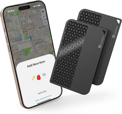 2025 [Apple MFi Certified] (iOS Only) Bluetooth Tracker Smart Card for Apple Find My iPhone Wallet GPS Tracker, 5-10 Years Staying Power, Keys Finder and Item Locator for Keys, Bags, Passport