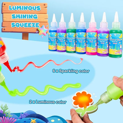 EggSun Magic Water Elf Toy for Kids,Aqua Fairy Water Gel Kit,20 Colors Squishy Maker Set,20 Shape Molds,Fun DIY Art & Craft Toy Creation Kit for Children,Birthday Party Gifts for Girls and Boys