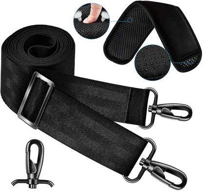 ZINZ 60 Inch Shoulder Strap with Removable Ultra-Thick Pad, Adjustable Buckles Shoulder Crossbody Strap for Luggage Bag