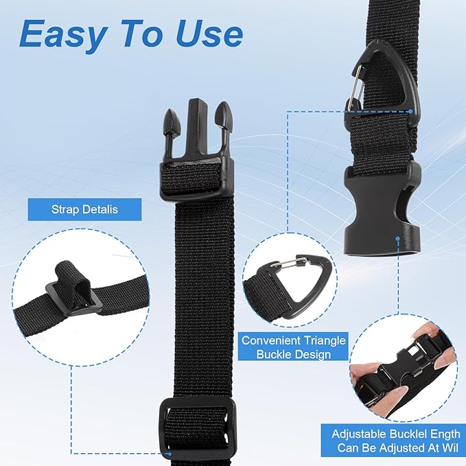 18 Pack Extension Cord Holder Organizer with Triangle Clips, 17" Adjustable Heavy Duty Cord Storage Straps for Home Workshop RV Garage Organization for Cables Hoses Ropes