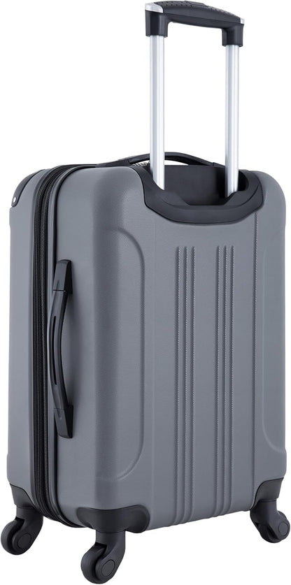 Travelers Club Chicago Hardside Expandable Spinner Luggage, Charcoal, 20" Carry-On